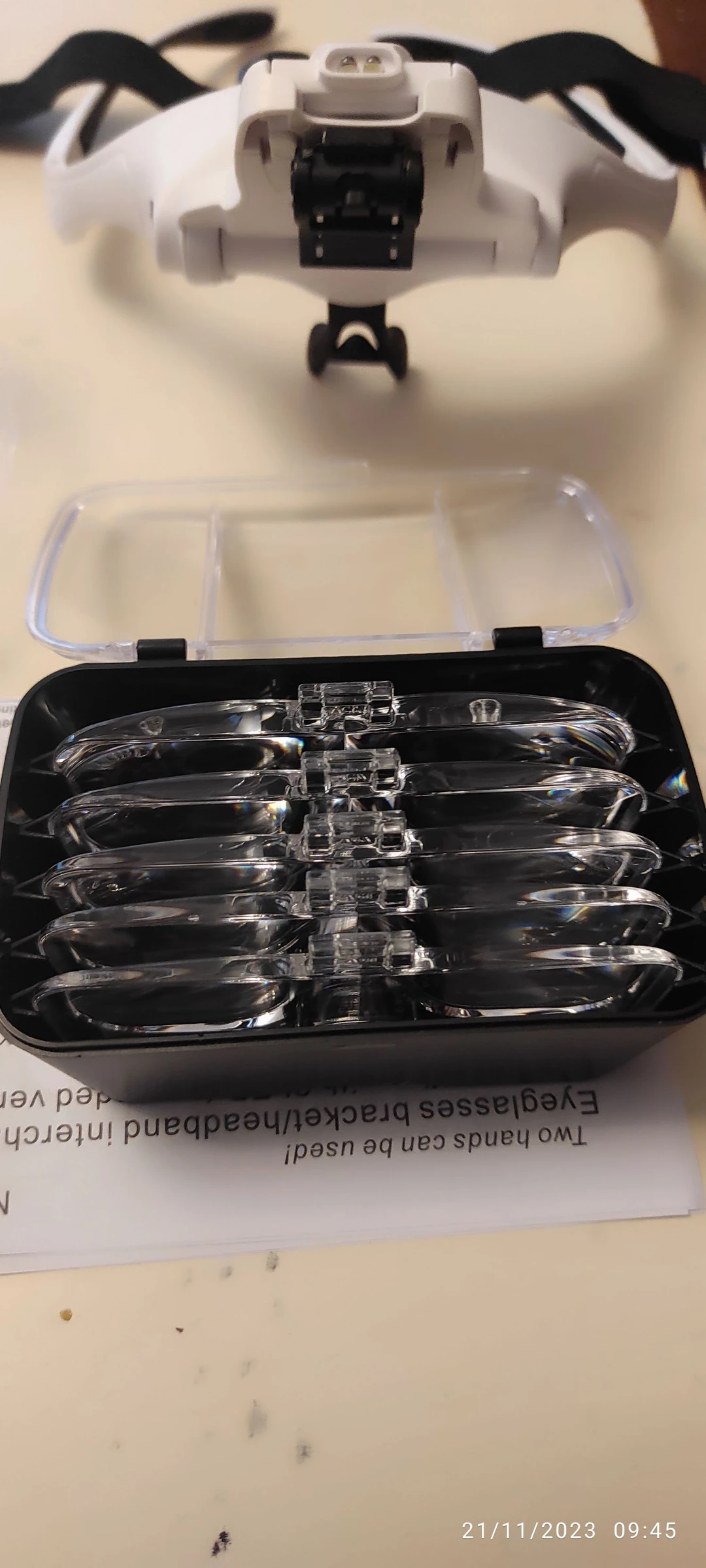 Óculos lupa com LEDs e 5 lentes intercambiáveis – photo 6